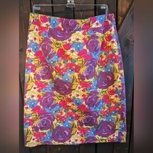 TWELVE by Twelve Los Angeles floral pencil skirt